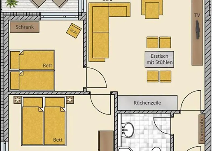 Apartament Residenz Capitello, App 04 - Am Kurpark, Strandnah